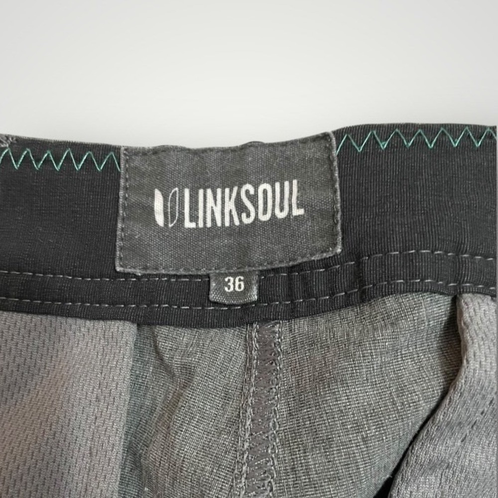 Linksoul Boardwalker Golf Shorts Men 36 Gray Stretch Performance Sport Active - Picture 7 of 8